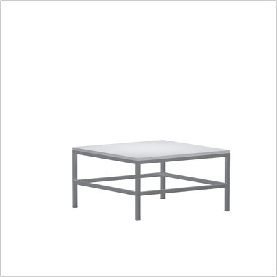 NewYork steel lounge 80 x 80 weiß schraeg
